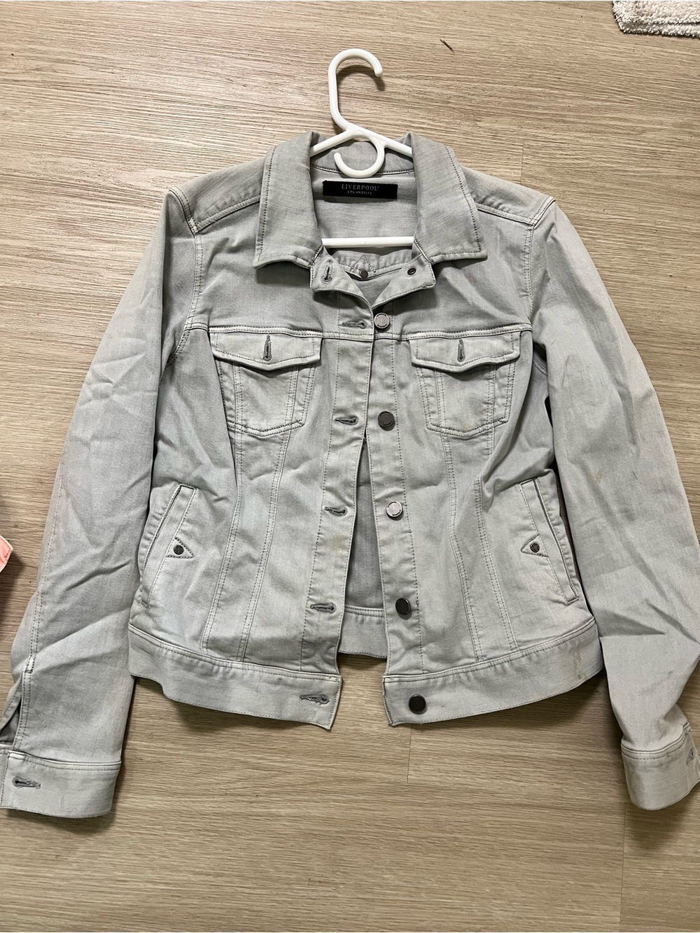 Light Gray Women's Denim Jacket